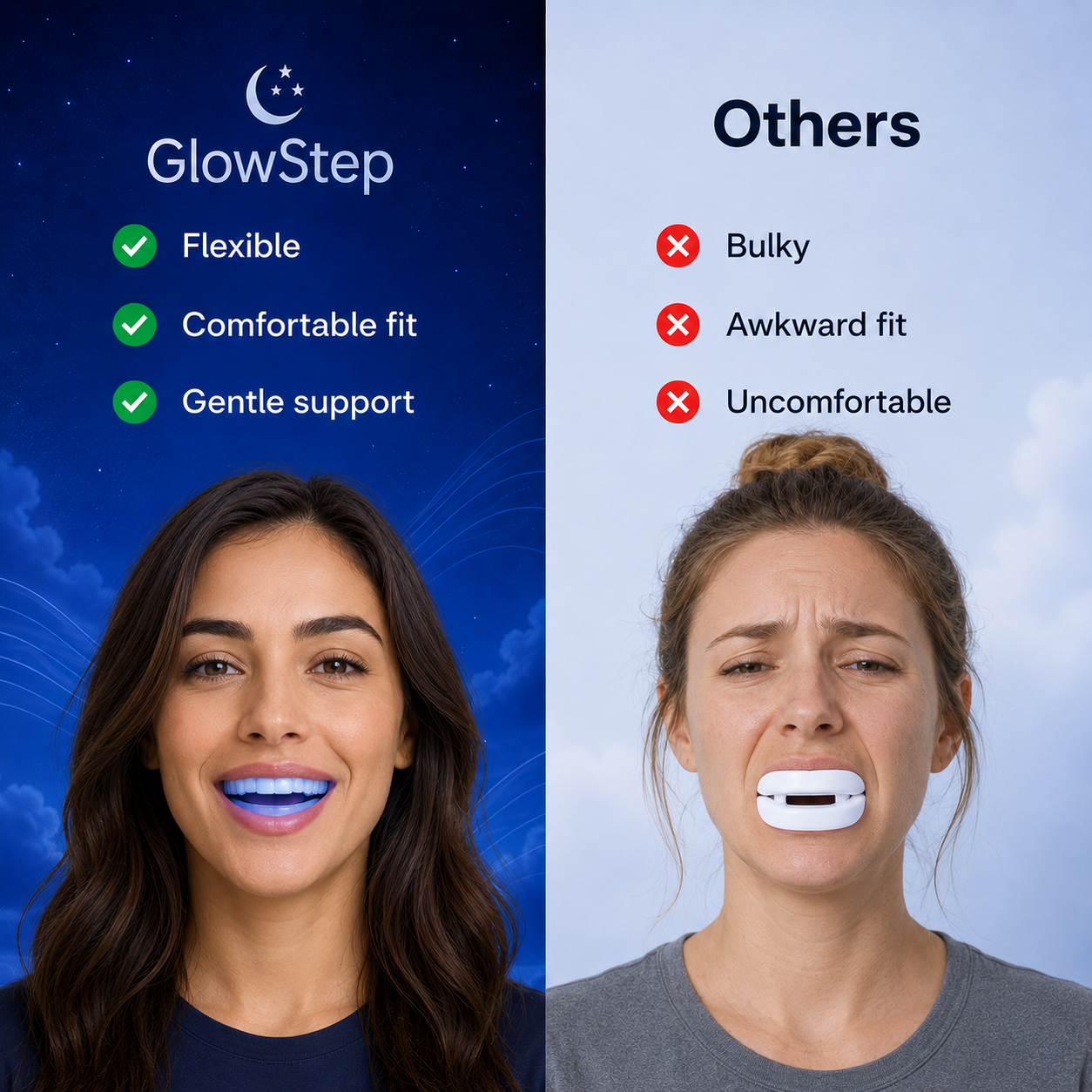 GlowStep - Silent Anti-Snore Mouth Guard™