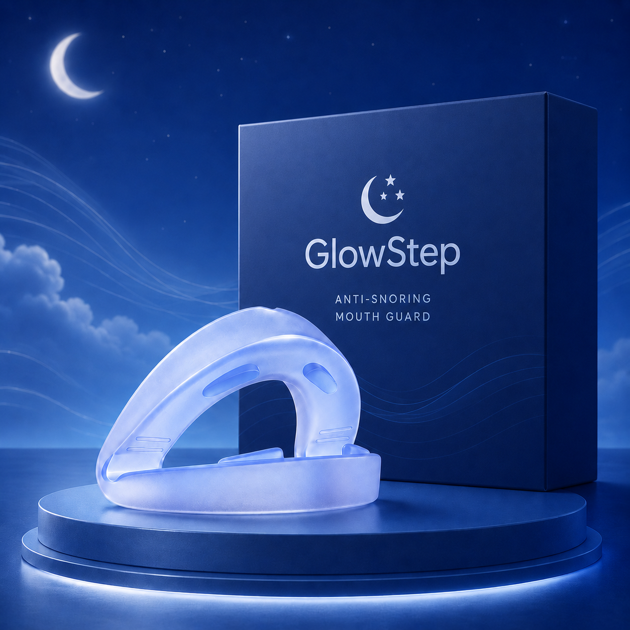 GlowStep - Silent Anti-Snore Mouth Guard™